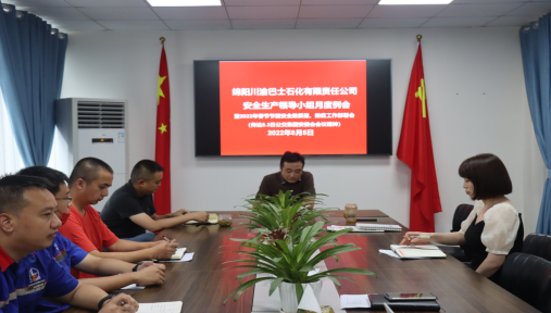 公司安全生產(chǎn)領(lǐng)導小組召開月度例會(圖1)